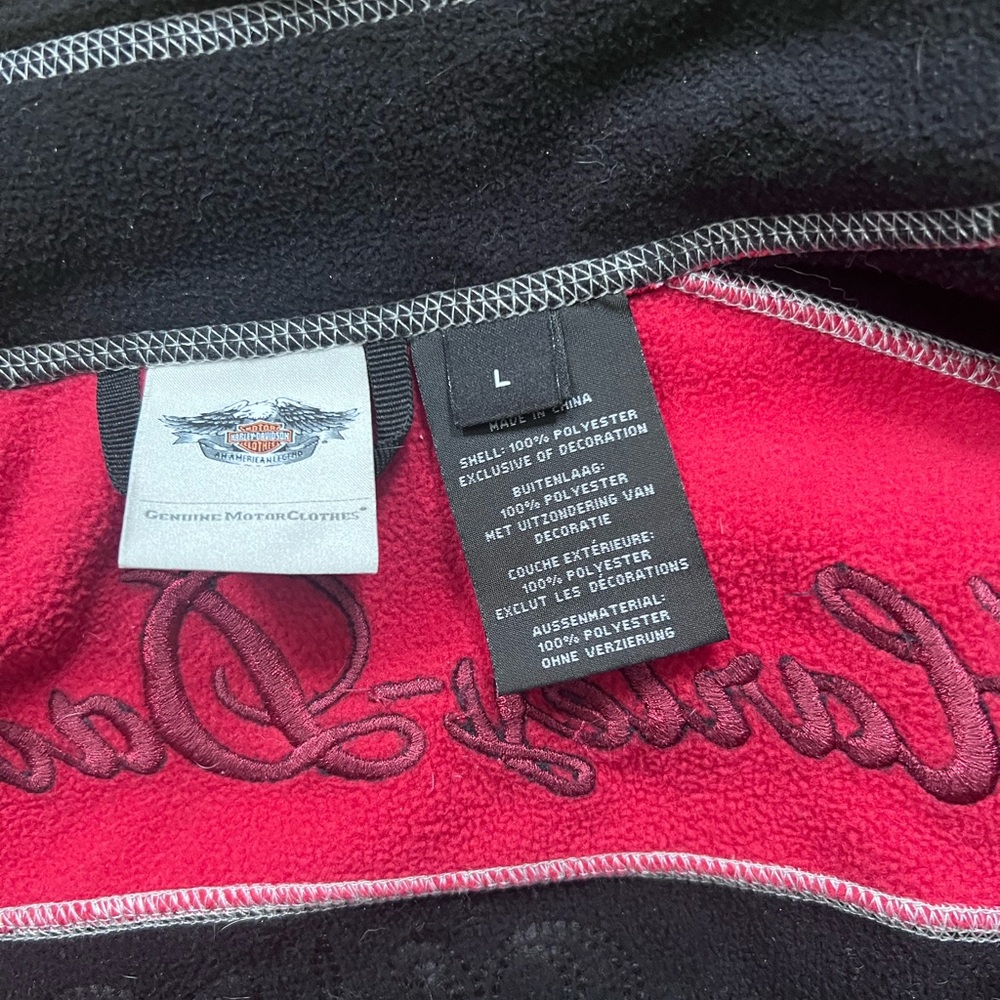 Harley-Davidson® Women's Scroll Skull Windproof Fleece Jacket - Picture 5 of 6